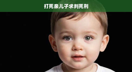 打死亲儿子，罪无可恕—强烈要求判死刑