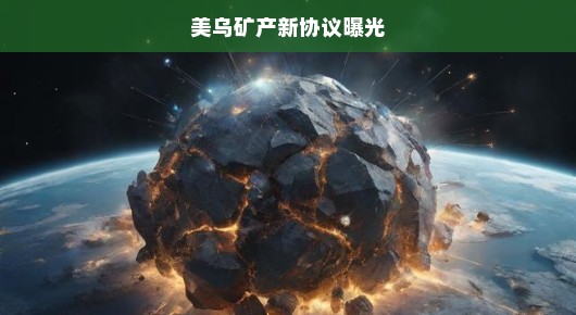 美乌矿产新协议曝光，全球矿产资源格局或将重塑