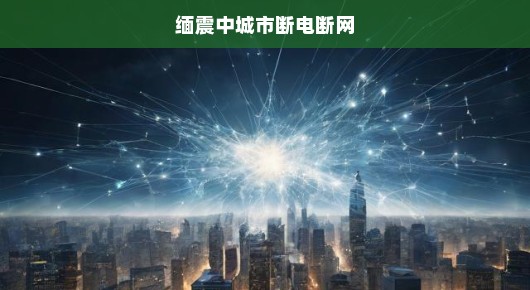 缅震中城市断电断网危机应对与反思
