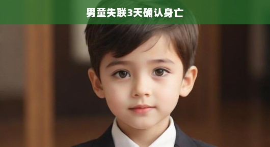 男童失联三天确认身亡，寻找真相与正义的迫切呼唤