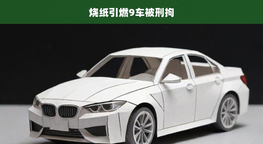 烧纸不慎引燃车辆，九车遭殃，当事人被刑拘