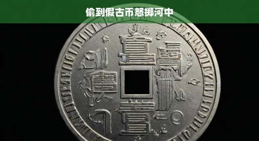 偷窃假古币引发愤怒，痛心疾首投入河中