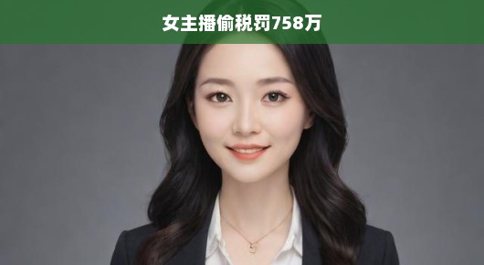 女主播偷税被罚758万，法律红线不容触碰，行业自律亟待加强