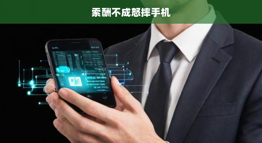 索酬不成引发激烈冲突，男子怒摔手机成焦点