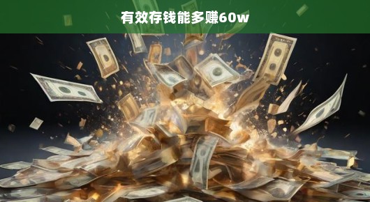 有效存钱，迈向财富增长的秘诀，轻松赚取额外60万！