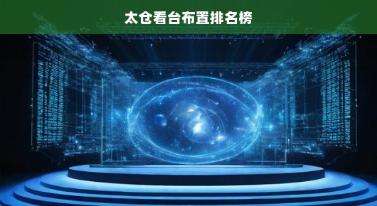 太仓看台布置排名榜，展现舞台魅力的杰出典范