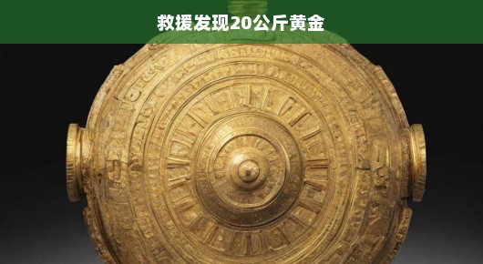 紧急救援行动中发现神秘黄金宝藏，重达惊人的二十公斤！