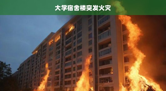 大学宿舍楼突发火灾紧急救援行动