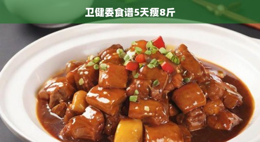卫健委食谱，5天瘦8斤的挑战之旅