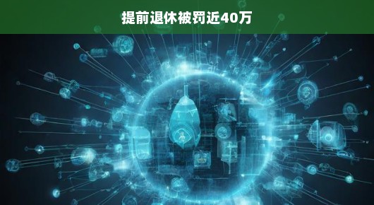 提前退休遭遇重罚，近40万的代价引发深思