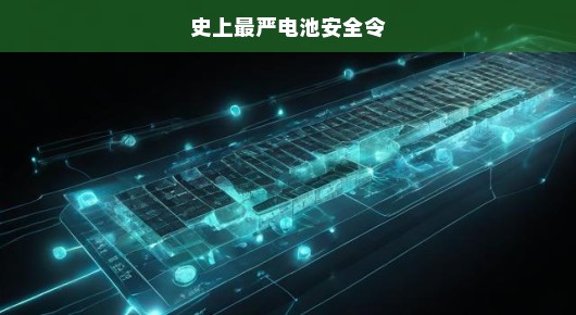 史上最严电池安全令，重塑行业规范，保障公共安全