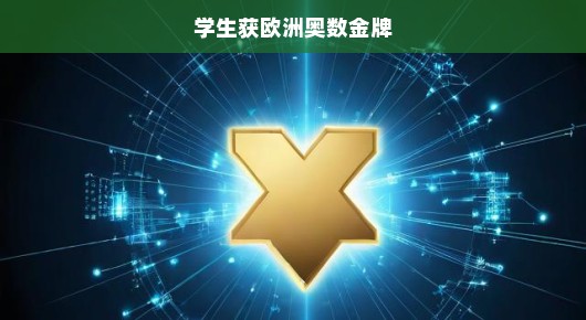 学生闪耀光芒，勇夺欧洲奥数金牌