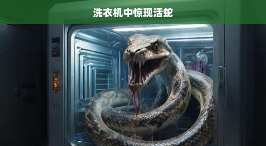洗衣机中惊现活蛇，一场突如其来的恐怖经历