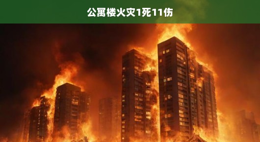 公寓楼火灾悲剧，一死十一伤，紧急呼吁防范与自救意识提升