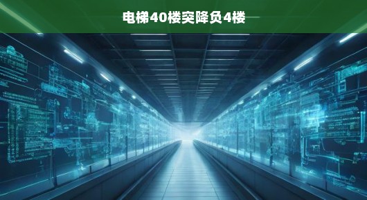 电梯惊魂，从40楼直降至负4楼的惊险经历