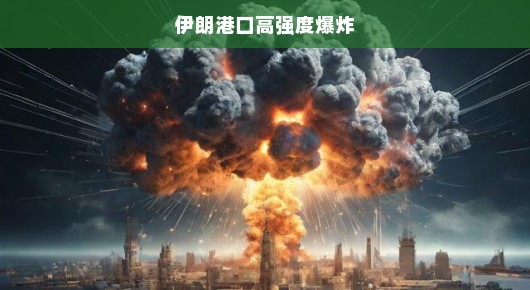伊朗港口突发高强度爆炸，紧急应对刻不容缓