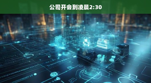 公司紧急会议直至凌晨2:30