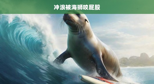 惊险冲浪遭遇，被海狮咬屁股的意外经历