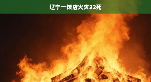 辽宁一饭店火灾酿成重大悲剧，22条生命消逝