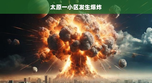 太原一小区突发爆炸事件