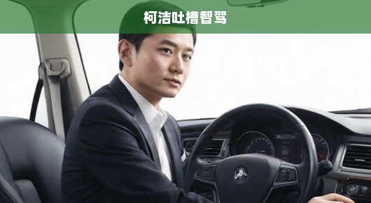 柯洁吐槽智驾，人工智能驾驶的挑战与反思