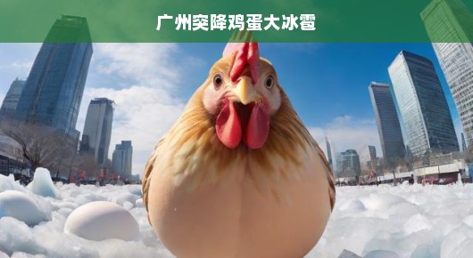 广州突降鸡蛋大冰雹，城市面临严峻考验