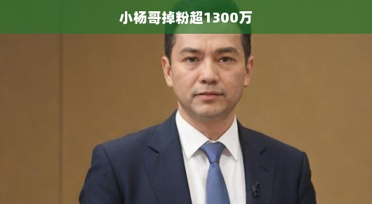 小杨哥遭遇滑铁卢，掉粉超1300万的背后真相