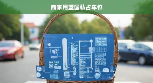 商家用篮筐私占车位，亟待解决的停车乱象
