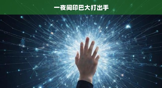 一夜间印巴大打出手，揭秘突发事件的背后
震惊！印度与巴基斯坦之间一夜间爆发大规模冲突