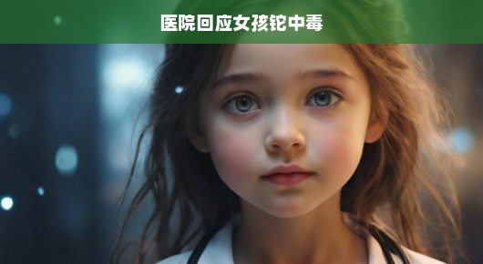女孩铊中毒危机，医院紧急呼吁关注，争分夺秒抢救生命！
