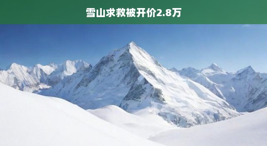 雪山遇险遭天价勒索！惊魂之旅背后的道德困境，我们该如何反思？