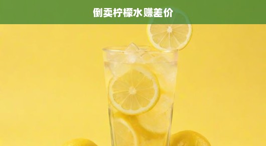 倒卖柠檬水盈利秘诀揭秘，商业智慧与创业机遇的碰撞，探索差价策略背后的商机！