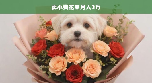 小狗花束销售火爆，月入三万的秘诀！把握机会，紧跟热潮，共创辉煌！急！急！急！