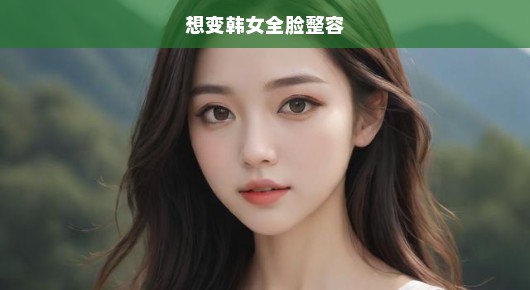 渴望变身韩风美女！全脸整容探寻之旅，急切追寻美丽新境界！