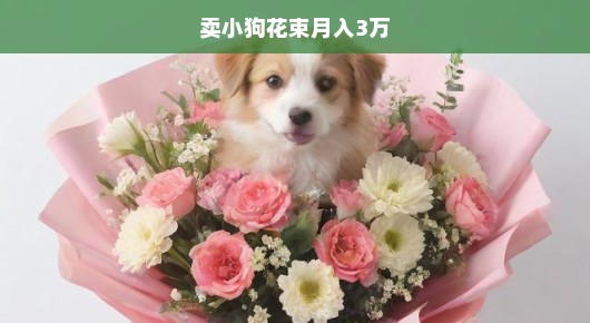 小狗花束风靡热销，月入三万不是梦！抓住商机，创造奇迹！火速行动！