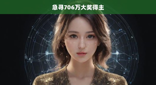 急寻大奖得主！巨额奖金706万待揭晓，幸运之星闪耀，赶快现身领奖！