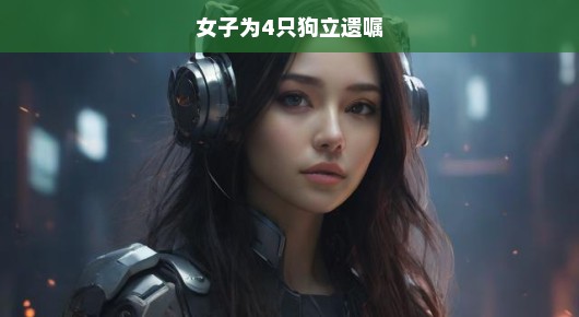 女子深情立遗嘱，一生挚爱，四犬相伴，特殊关爱跨越生死界限