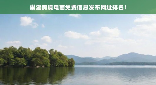 巢湖跨境电商信息发布网址排名，紧急查找免费平台，不容错过！
