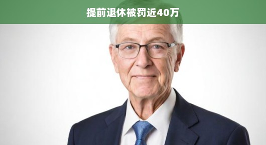提前退休背后的代价，近四十万的罚款警示